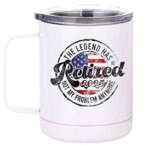 Legend Has Retired 2025 Not My Problem Anymore Retirement 12 oz Stainless Steel Tumbler Cup