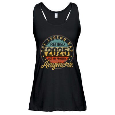 Legend Has Retired 2025 Not My Problem Anymore Retirement Ladies Essential Flowy Tank