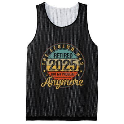 Legend Has Retired 2025 Not My Problem Anymore Retirement Mesh Reversible Basketball Jersey Tank