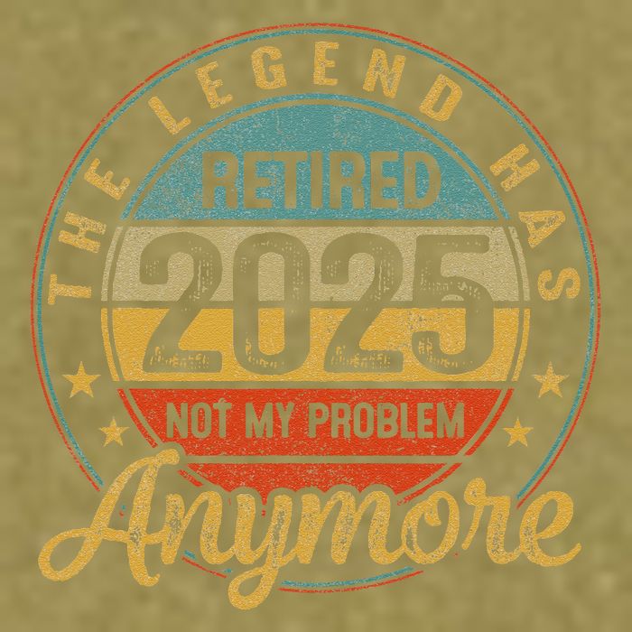 Legend Has Retired 2025 Not My Problem Anymore Retirement Garment-Dyed Women's Muscle Tee
