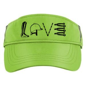 Love Horseback Riding Adult Drive Performance Visor