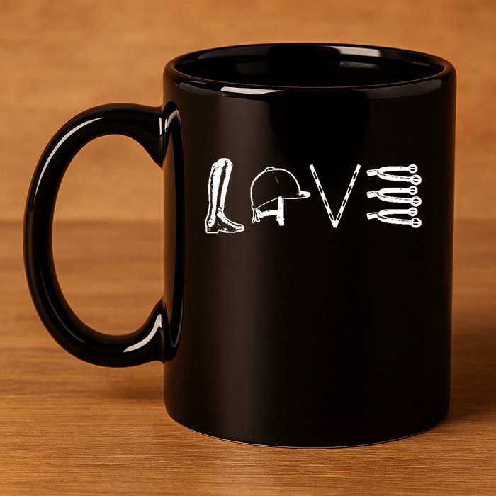 Love Horseback Riding 11oz C Handle Ceramic Mug