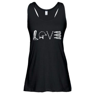 Love Horseback Riding Ladies Essential Flowy Tank