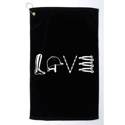 Love Horseback Riding Golf Towel