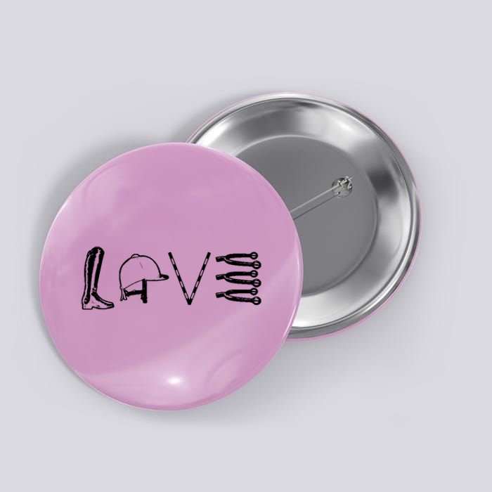 Love Horseback Riding Button