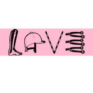 Love Horseback Riding Bumper Sticker