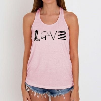 Love Horseback Riding Women's Knotted Racerback Tank