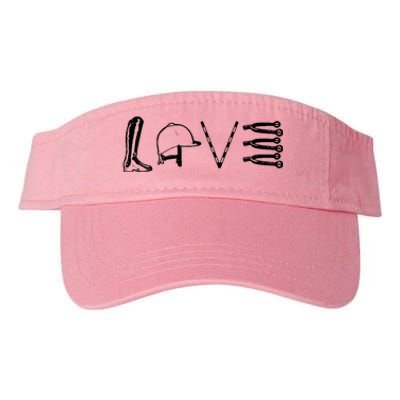 Love Horseback Riding Valucap Bio-Washed Visor