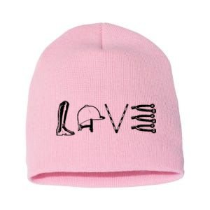 Love Horseback Riding Short Acrylic Beanie