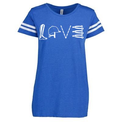 Love Horseback Riding Enza Ladies Jersey Football T-Shirt