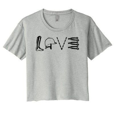 Love Horseback Riding Women's Crop Top Tee