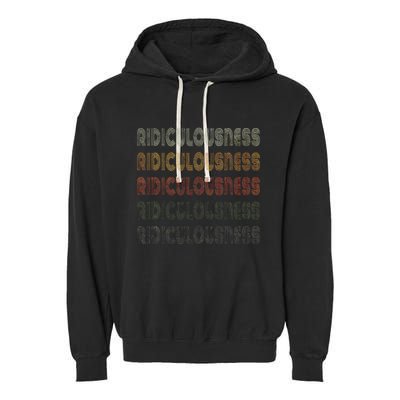 Love Heart Ridiculousness Grunge Vintage Style Garment-Dyed Fleece Hoodie