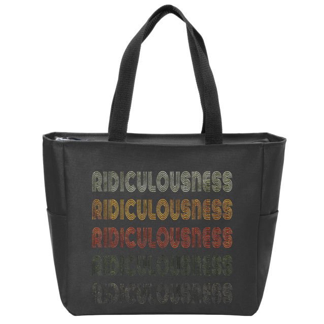 Love Heart Ridiculousness Grunge Vintage Style Zip Tote Bag