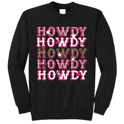 Leopard Howdy Rodeo Western Country Southern Cowgirl Sweatshirt