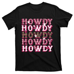 Leopard Howdy Rodeo Western Country Southern Cowgirl T-Shirt