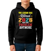 Legend Has Retired 2025 Not My Problem Anymore Retired Kids Hoodie