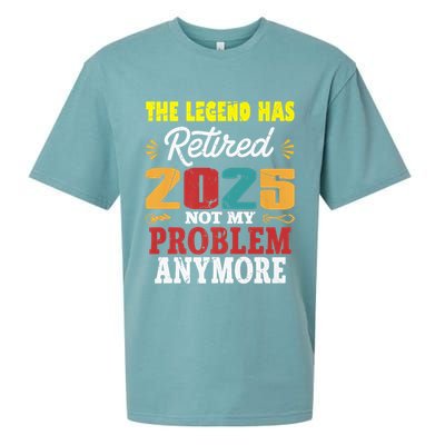 Legend Has Retired 2025 Not My Problem Anymore Retired Sueded Cloud Jersey T-Shirt
