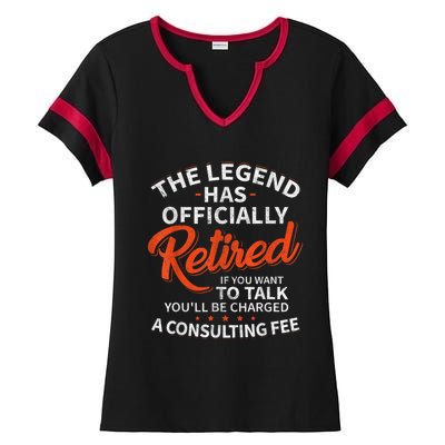 Legend Has Retired Men S Party Ladies Halftime Notch Neck Tee