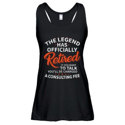 Legend Has Retired Men S Party Ladies Essential Flowy Tank