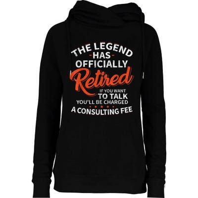 Legend Has Retired Men S Party Womens Funnel Neck Pullover Hood