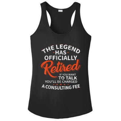 Legend Has Retired Men S Party Ladies PosiCharge Competitor Racerback Tank