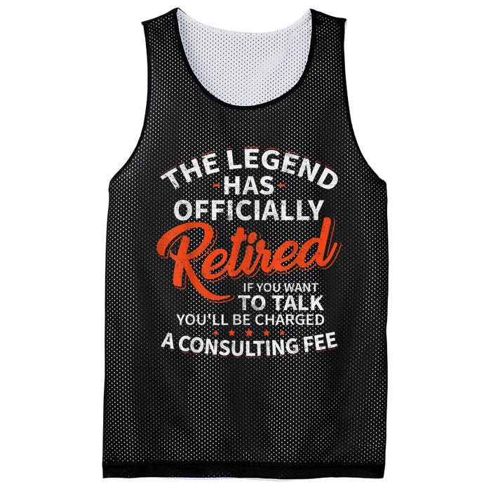 Legend Has Retired Men S Party Mesh Reversible Basketball Jersey Tank