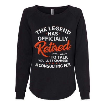 Legend Has Retired Men S Party Womens California Wash Sweatshirt