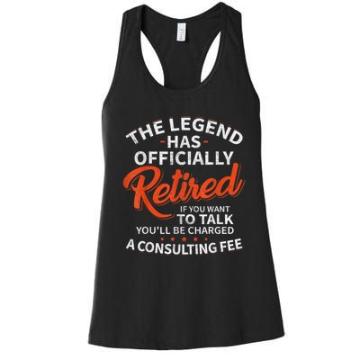 Legend Has Retired Men S Party Women's Racerback Tank