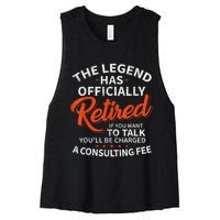 Legend Has Retired Men S Party Women's Racerback Cropped Tank