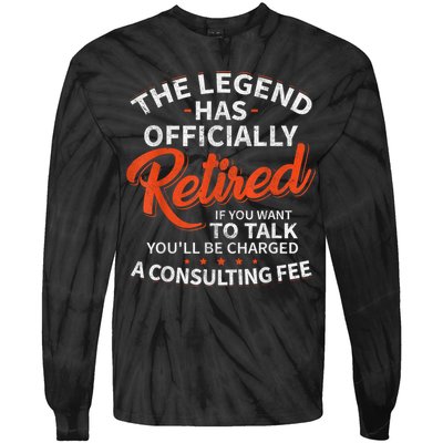 Legend Has Retired Men S Party Tie-Dye Long Sleeve Shirt
