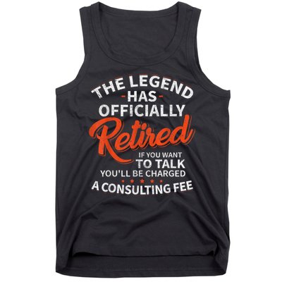 Legend Has Retired Men S Party Tank Top