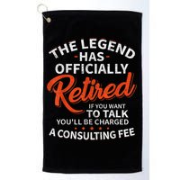 Legend Has Retired Men S Party Golf Towel