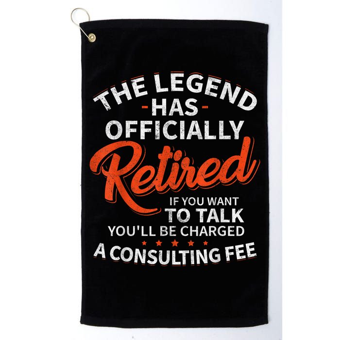 Legend Has Retired Men S Party Golf Towel