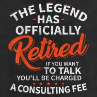 Legend Has Retired Men S Party Golf Towel