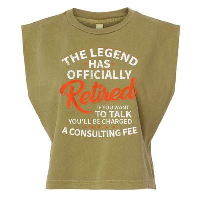 Legend Has Retired Men S Party Garment-Dyed Women's Muscle Tee