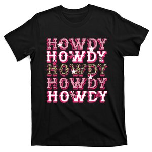 Leopard Howdy Rodeo Western Country Southern Cowgirl T-Shirt