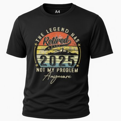 Legend Has Retired 2025 Not My Problem Anymore Retirement Performance Shirt