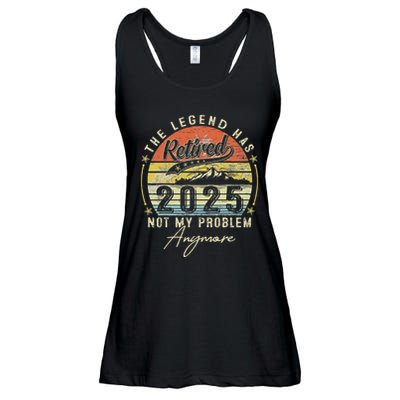 Legend Has Retired 2025 Not My Problem Anymore Retirement Ladies Essential Flowy Tank