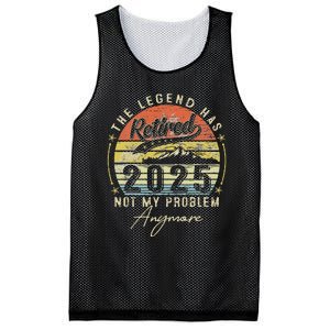 Legend Has Retired 2025 Not My Problem Anymore Retirement Mesh Reversible Basketball Jersey Tank