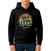 Legend Has Retired 2025 Not My Problem Anymore Retirement Kids Hoodie
