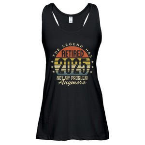 Legend Has Retired 2025 Not My Problem Anymore Retirement Ladies Essential Flowy Tank