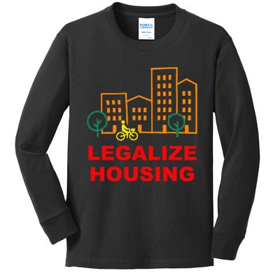 Legalize Housing Retro Vintage Kids Long Sleeve Shirt