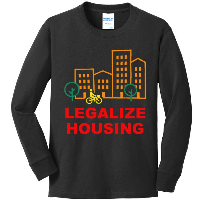 Legalize Housing Retro Vintage Kids Long Sleeve Shirt