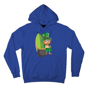 Leprechaun Hawaiian Surfing St Patricks Day Hawaii Aloha Funny Gift Hoodie