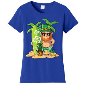 Leprechaun Hawaiian Surfing St Patricks Day Hawaii Meaningful Gift Women's T-Shirt