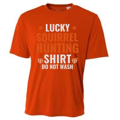 Lucky Hunting Squirrel Gift Funny Squirrel Hunter Gift Cooling Performance Crew T-Shirt