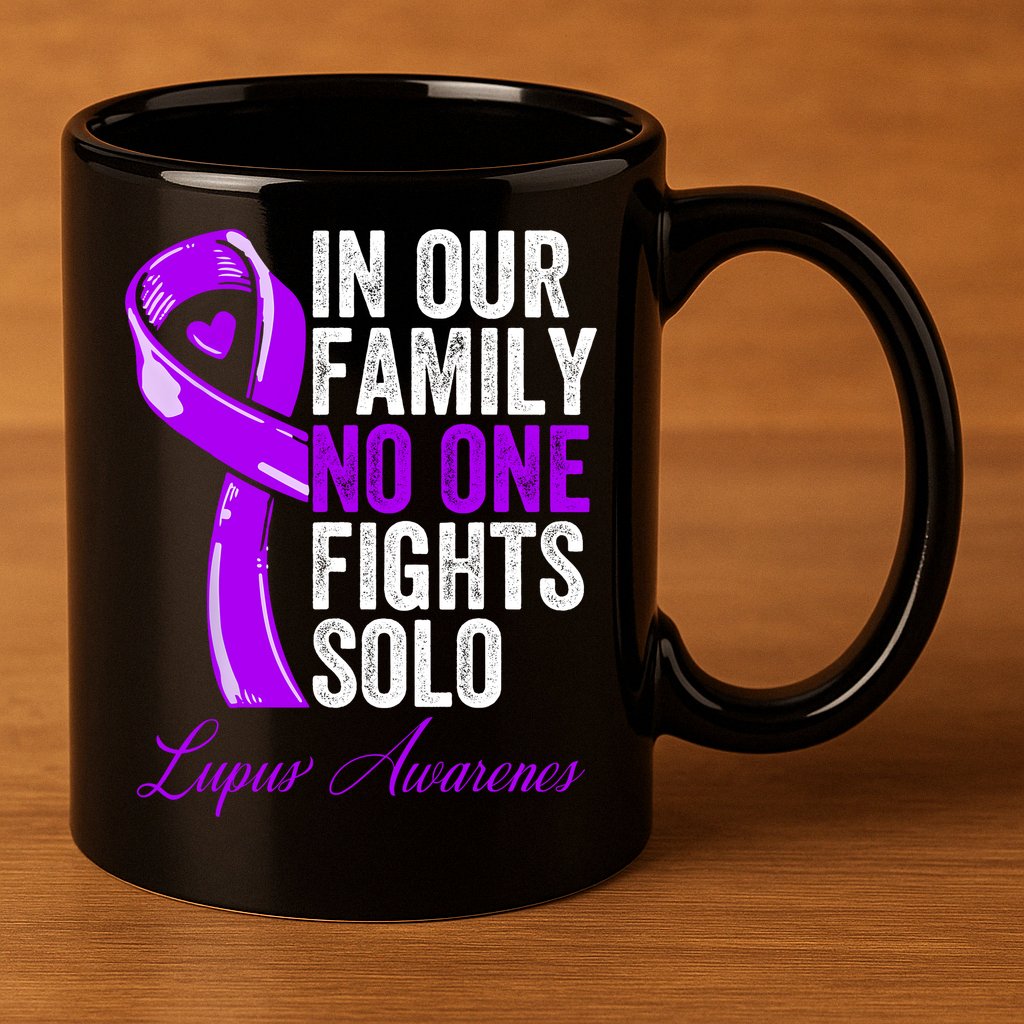 Lupus Health Support Family Women Lupus Awareness 11oz C Handle Ceramic Mug