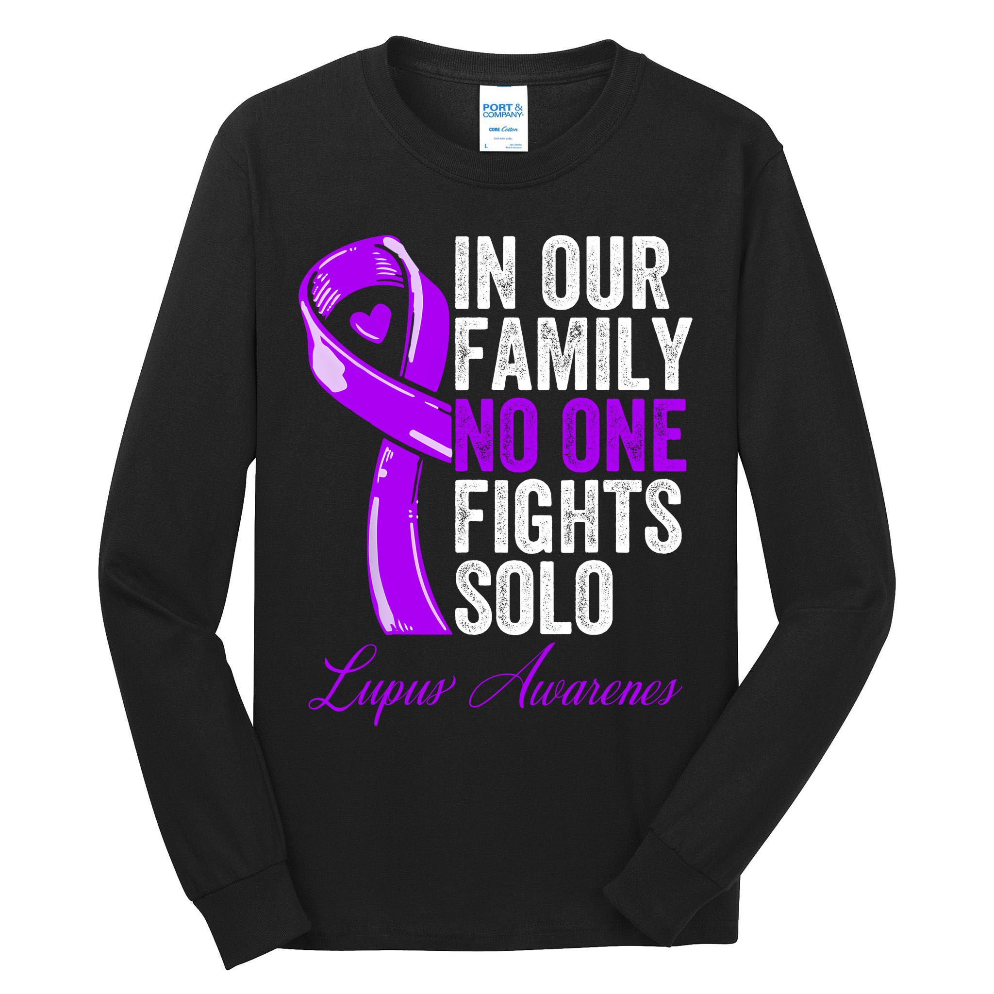Lupus Health Support Family Women Lupus Awareness Tall Long Sleeve T-Shirt