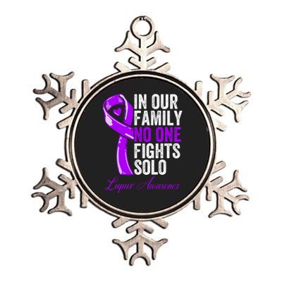 Lupus Health Support Family Women Lupus Awareness Metallic Star Ornament