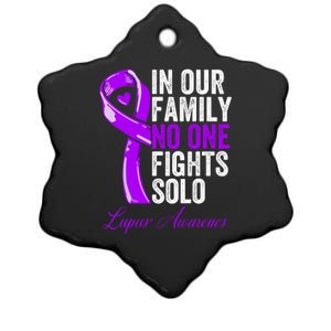 Lupus Health Support Family Women Lupus Awareness Ceramic Star Ornament